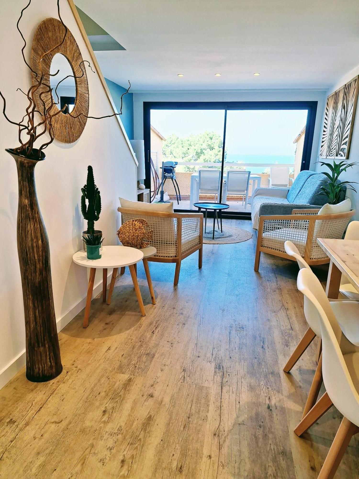 Superbe T3 Vue Sur Mer Parking Prive Classe 3 Etoiles كولِيورْ المظهر الخارجي الصورة